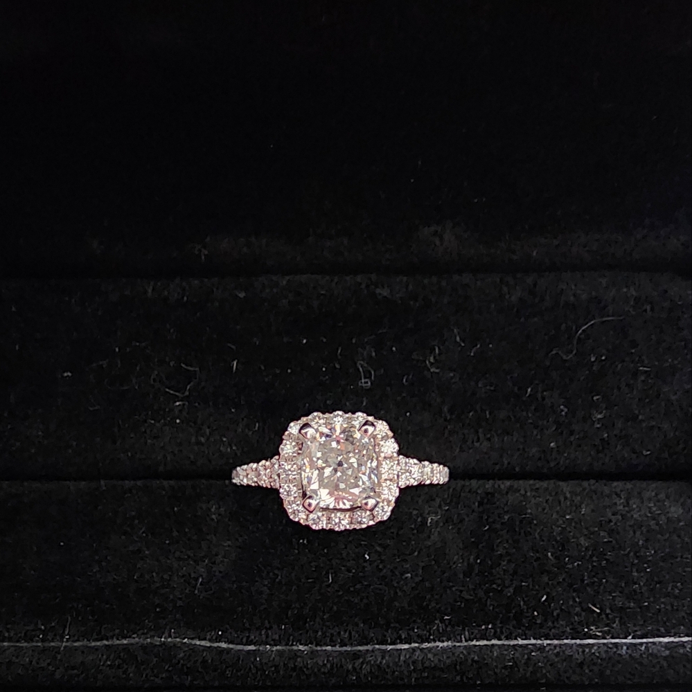 Center Stone Is 1.01 Cart Natural Diamond